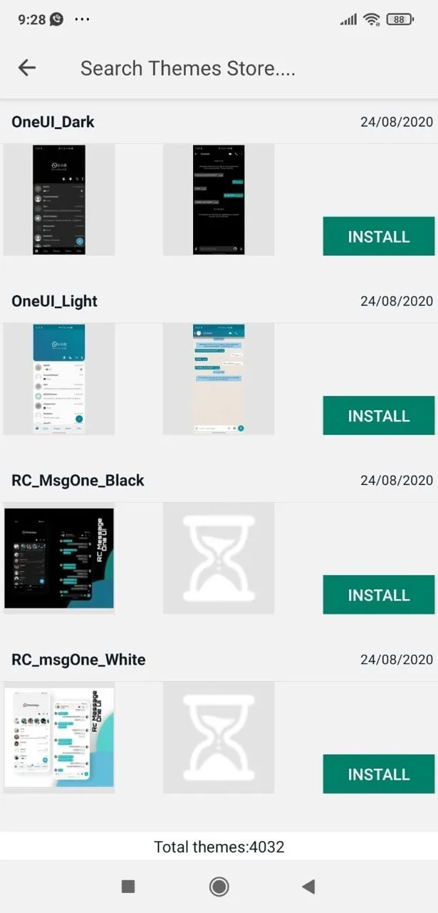 GB WhatsApp Pro themes store